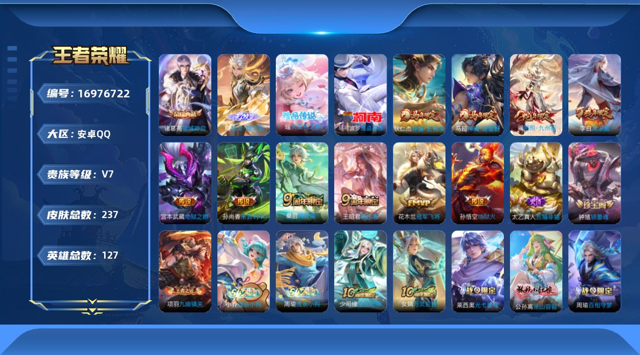 WZCMW4171646王者荣耀账号详情图17