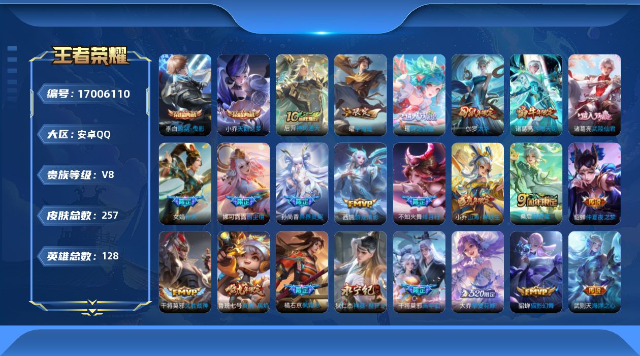 WZQM4174093王者荣耀账号详情图21