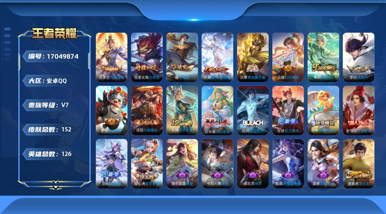 WZQM4176695王者荣耀账号详情图13