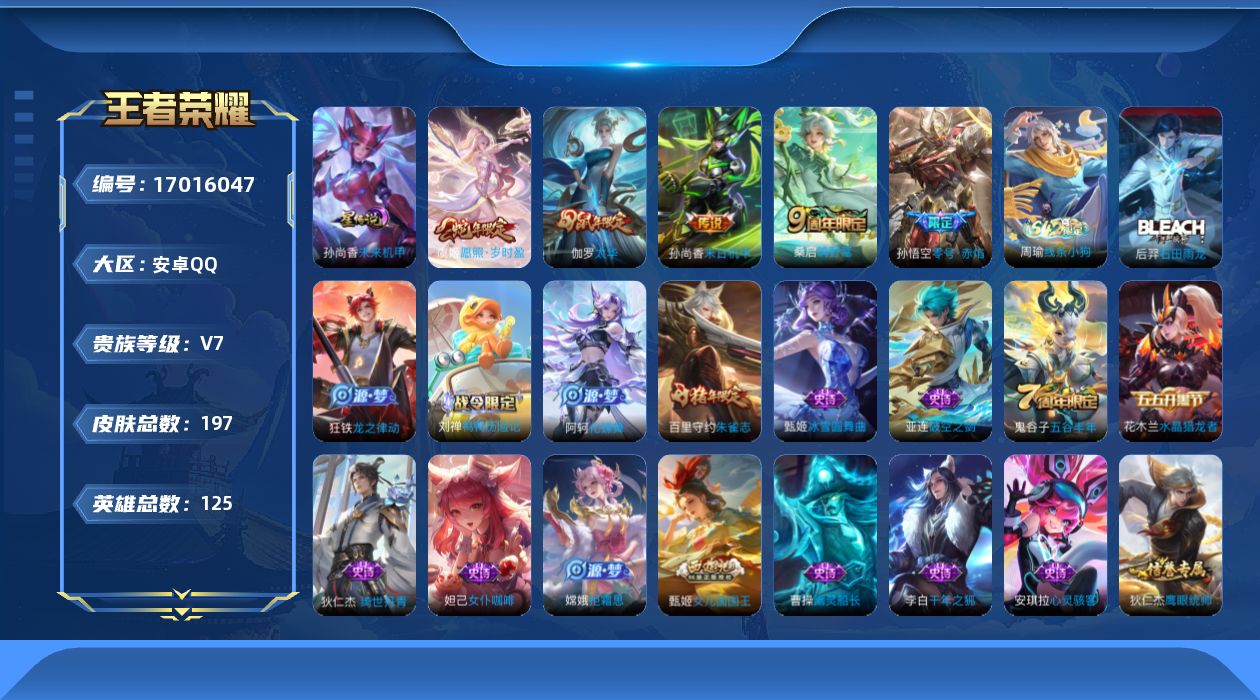 WZQM4174219王者荣耀账号详情图17