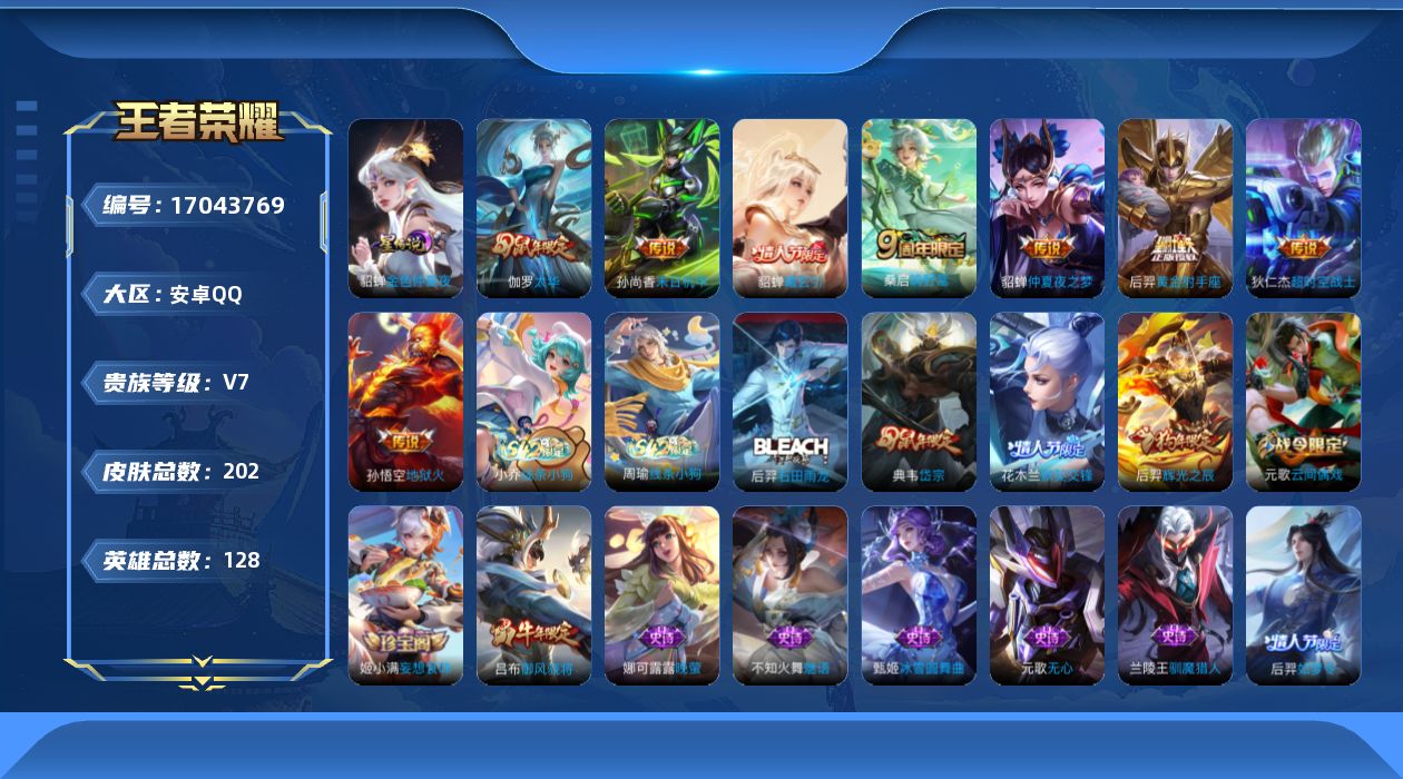 WZQM4176119王者荣耀账号详情图17