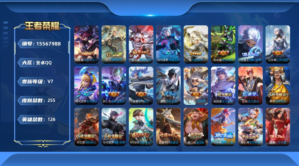 WZQM4175824王者荣耀账号详情图12