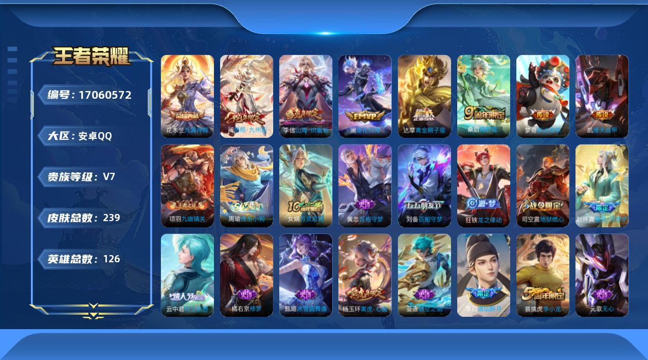 WZQM4183638王者荣耀账号详情图16