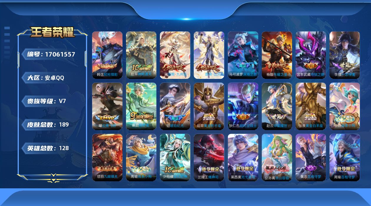 WZQM4178062王者荣耀账号详情图17
