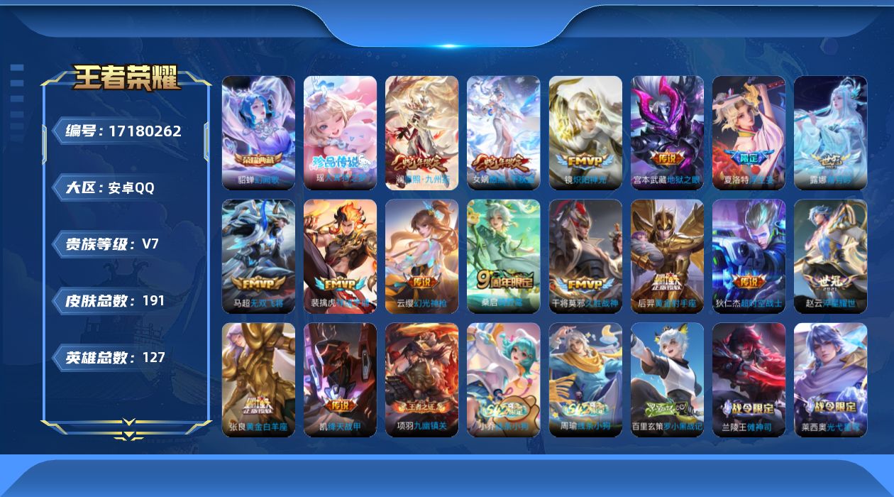 WZQM4191600王者荣耀账号详情图18
