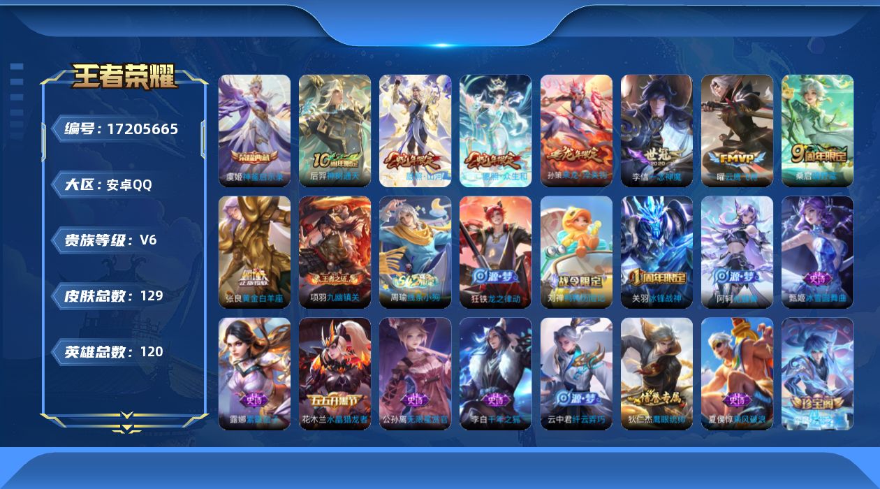 WZQM4194120王者荣耀账号详情图17