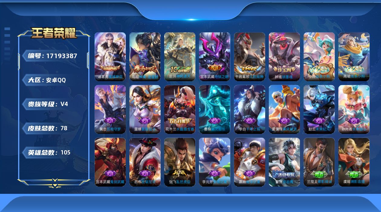 WZQM4193013王者荣耀账号详情图13