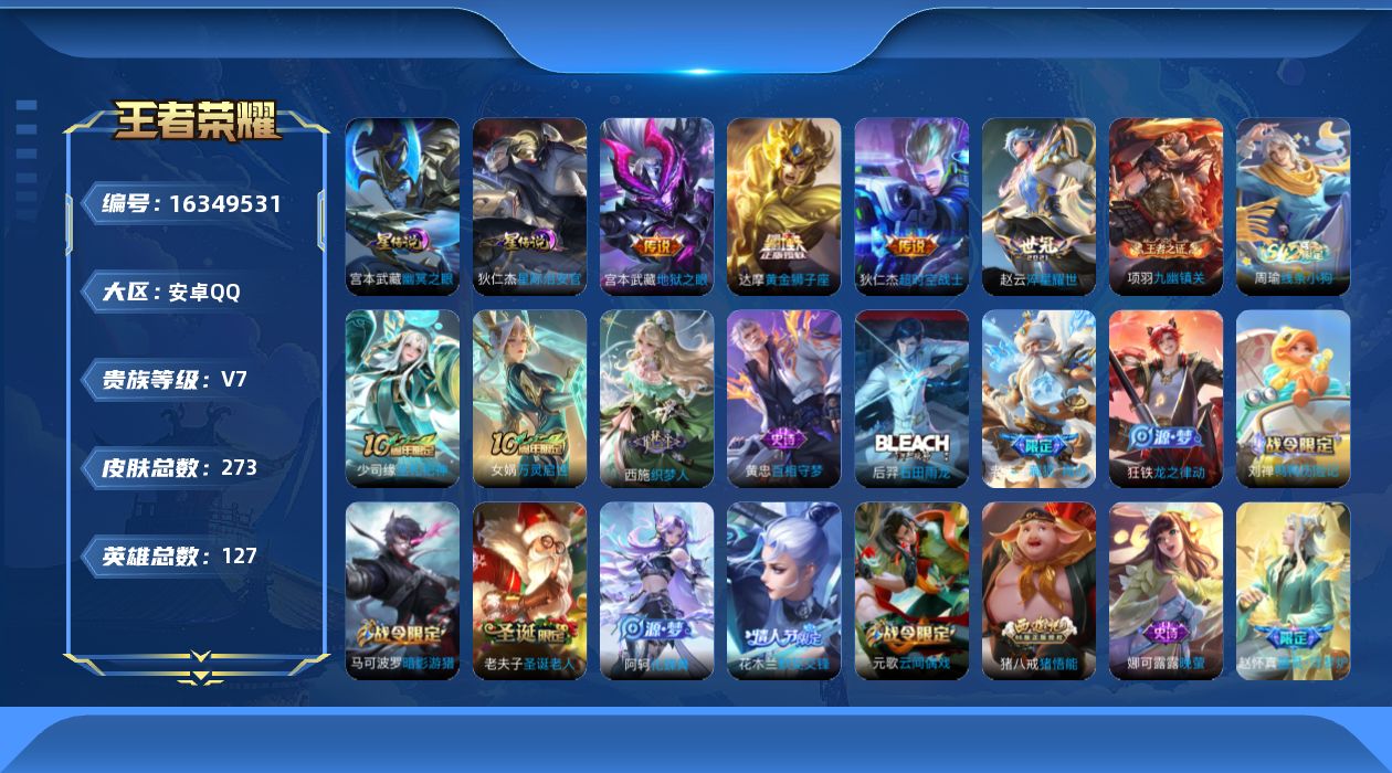 WZQM4111527王者荣耀账号详情图17