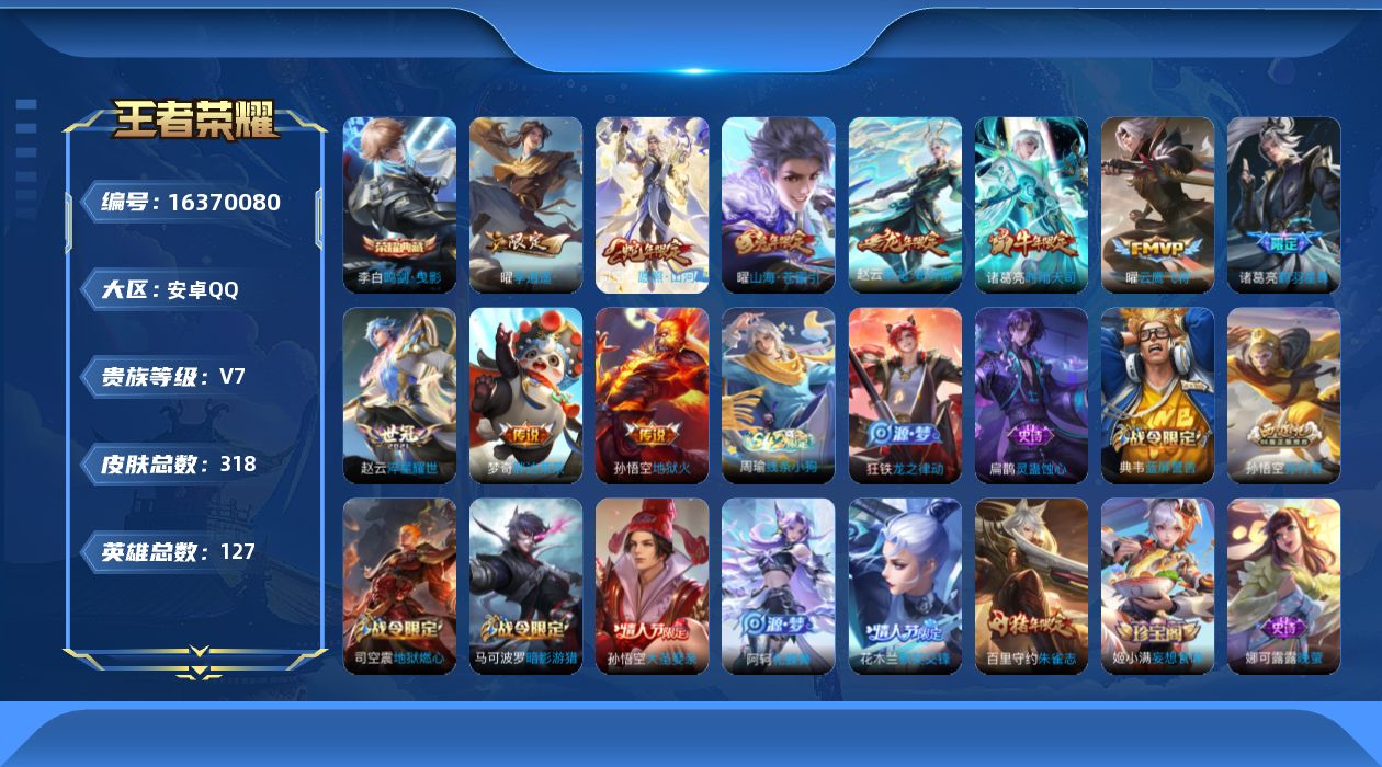 WZQM4113226王者荣耀账号详情图18