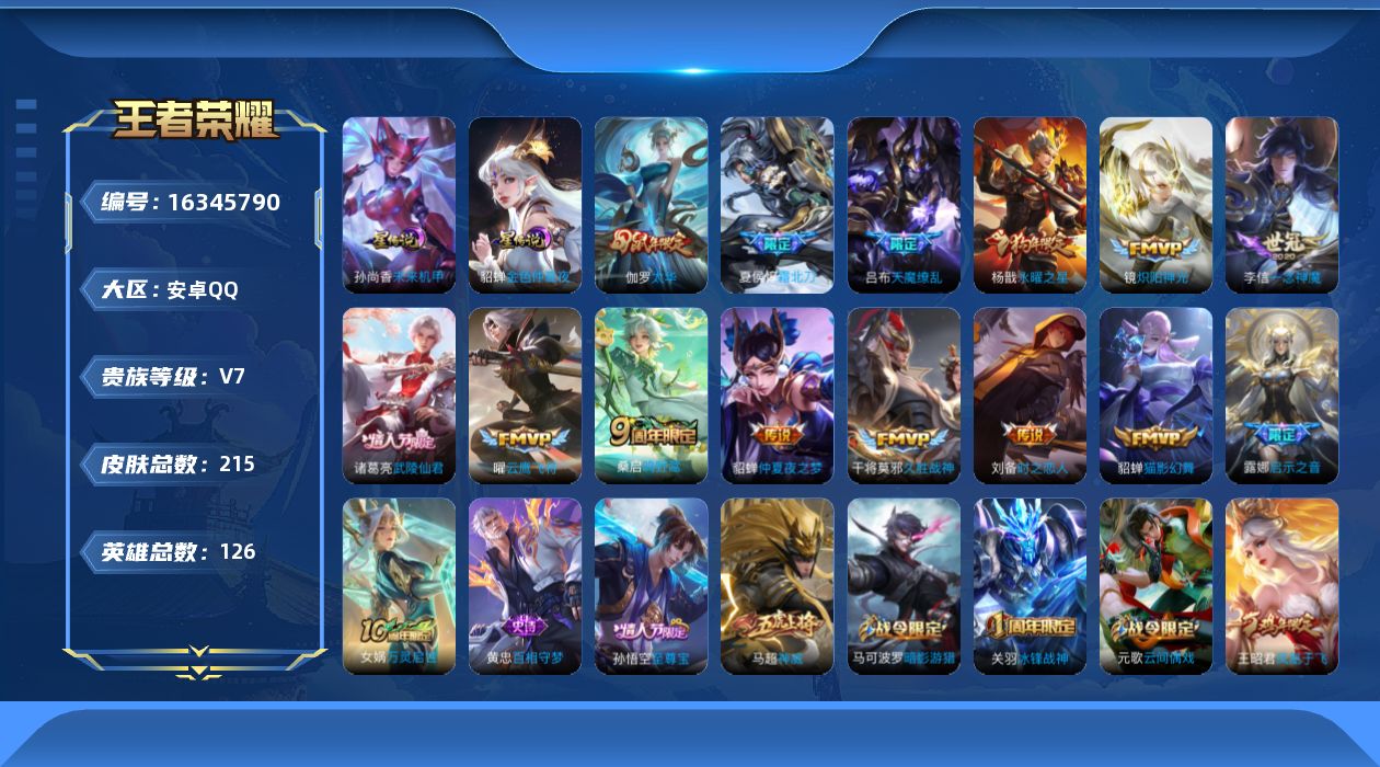 WZQM4111335王者荣耀账号详情图17