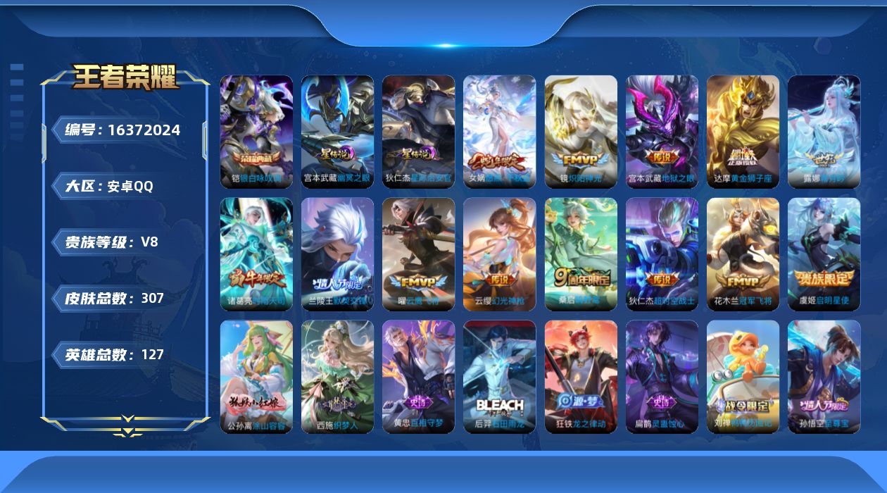 WZQM4113285王者荣耀账号详情图18