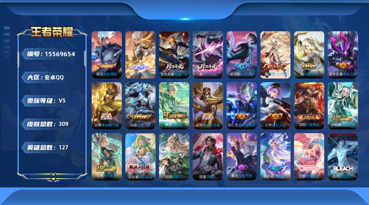 WZQM492533王者荣耀账号详情图16