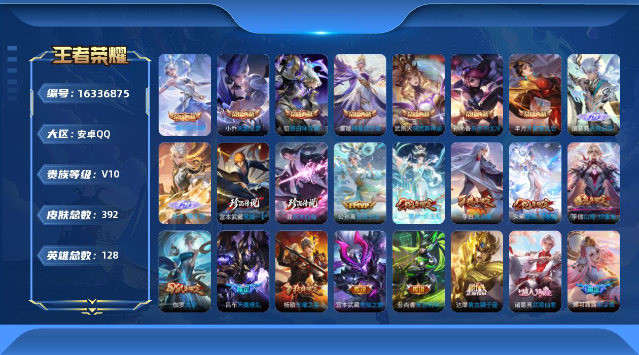 WZQM4110139王者荣耀账号详情图19