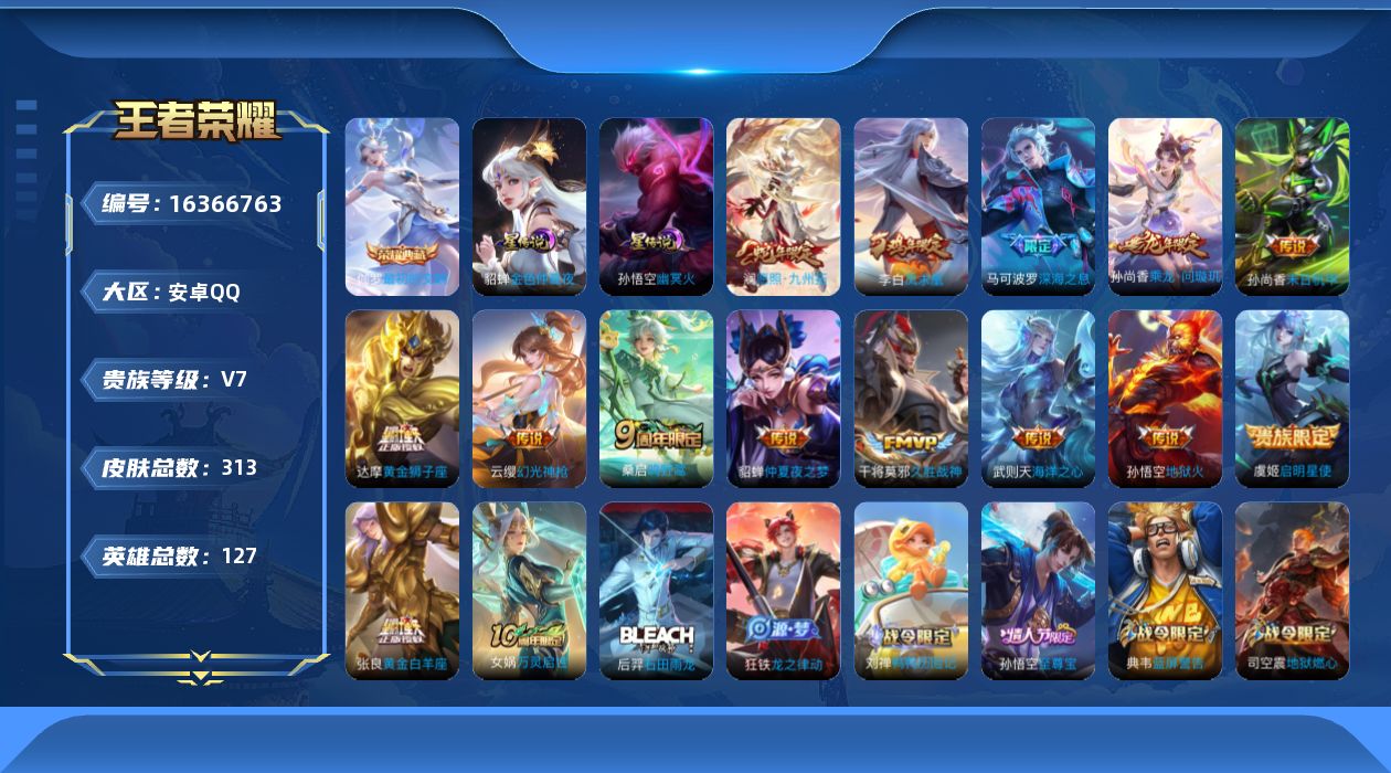 WZQM4113106王者荣耀账号详情图17