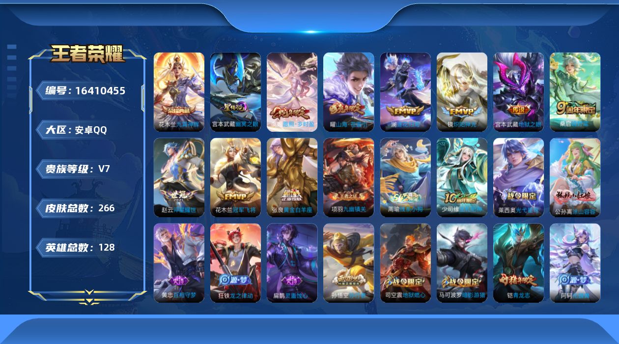 WZQM4117300王者荣耀账号详情图18