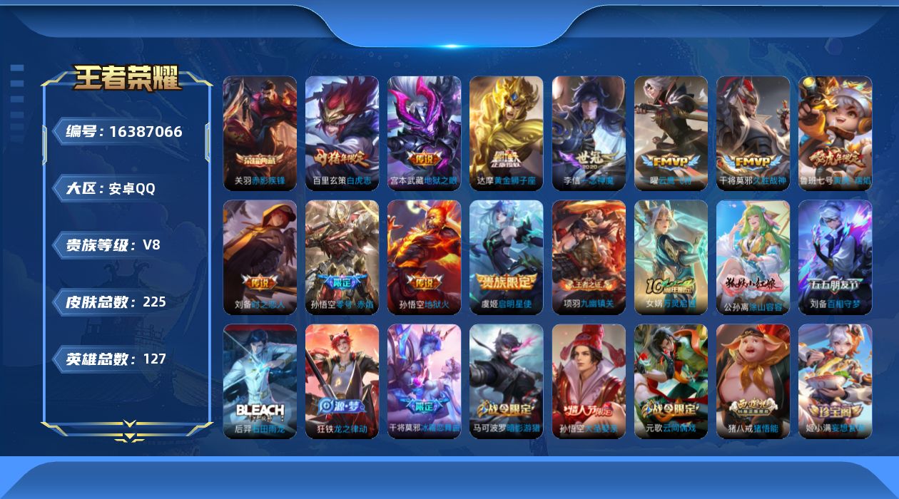 WZQM4115263王者荣耀账号详情图17