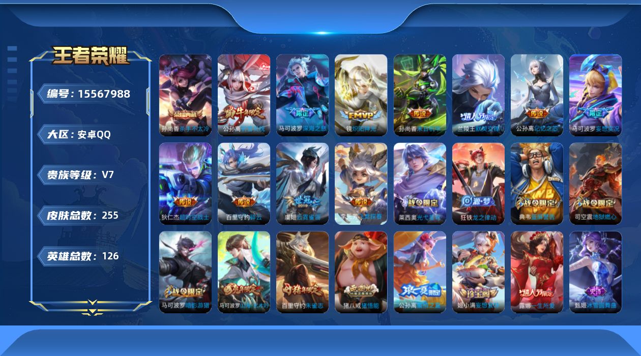 WZQM492530王者荣耀账号详情图12