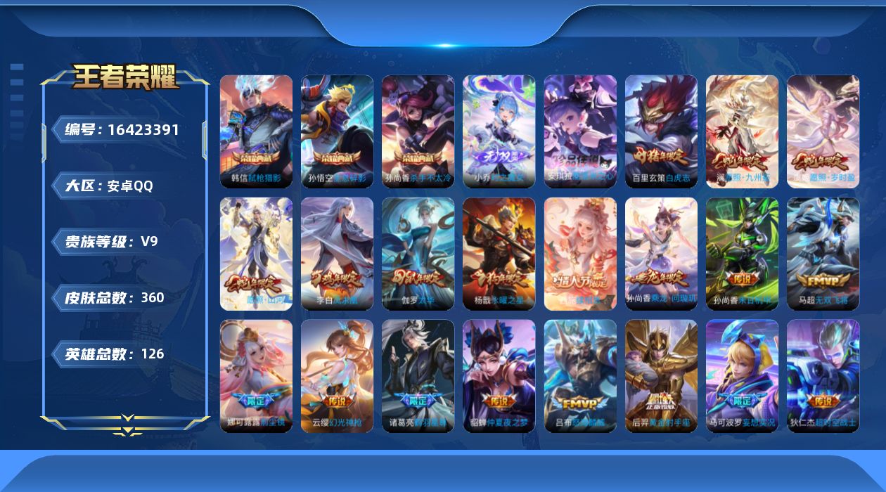 WZQM4118373王者荣耀账号详情图20