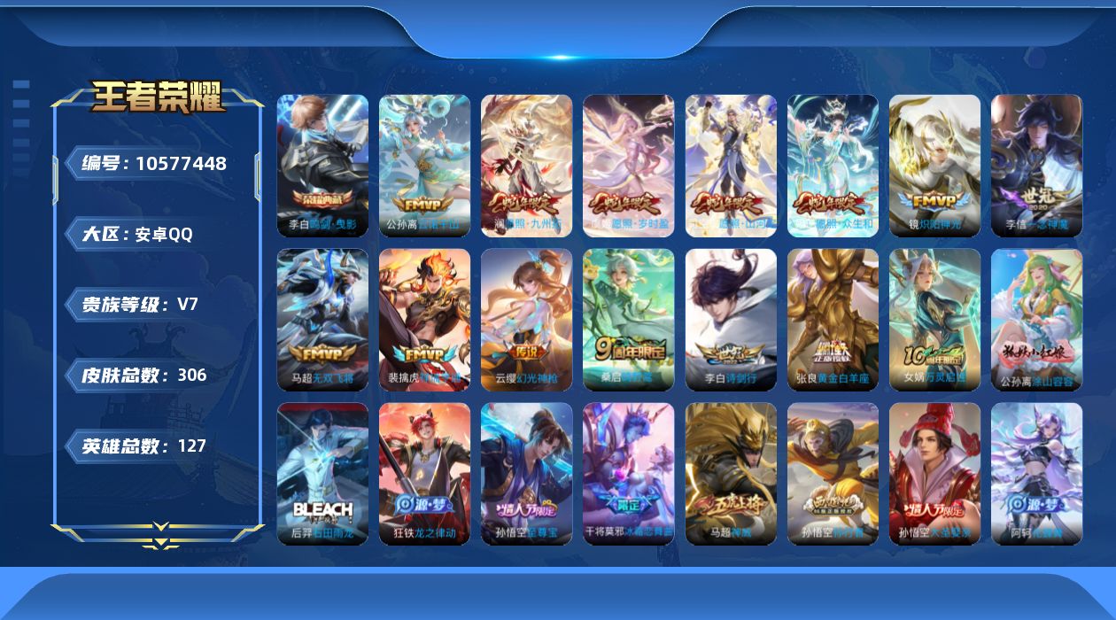 WZQM4135952王者荣耀账号详情图27