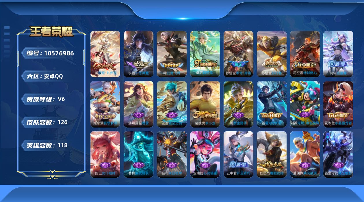 WZCMW4135642王者荣耀账号详情图16