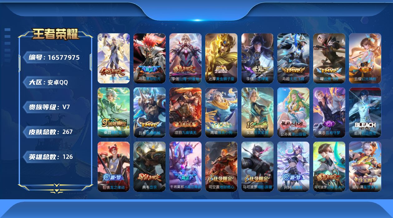 WZQM4136435王者荣耀账号详情图14