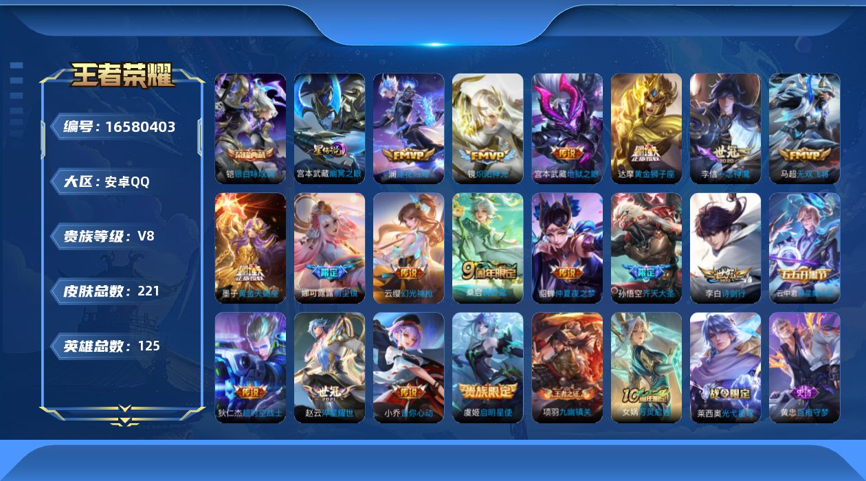 WZQM4136675王者荣耀账号详情图18