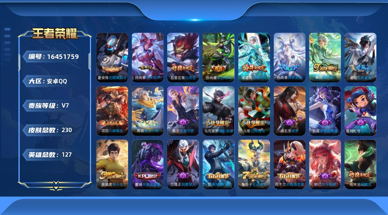 WZQM4121149王者荣耀账号详情图18