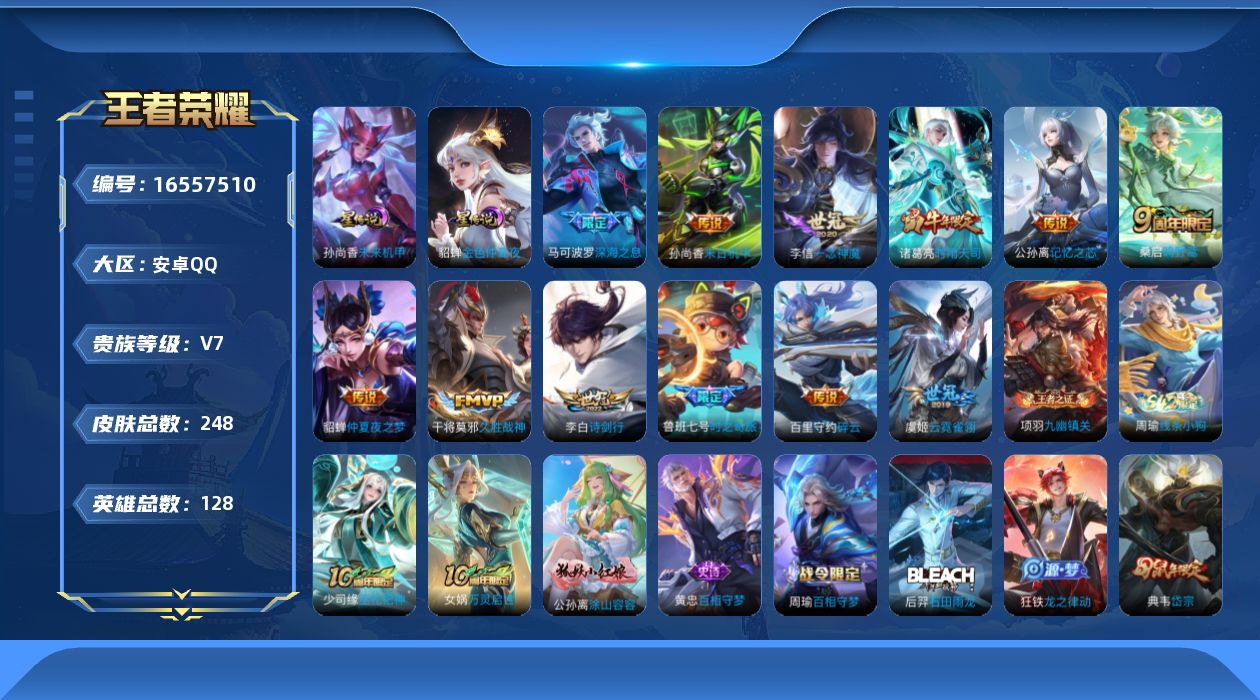 WZQM4133935王者荣耀账号详情图17