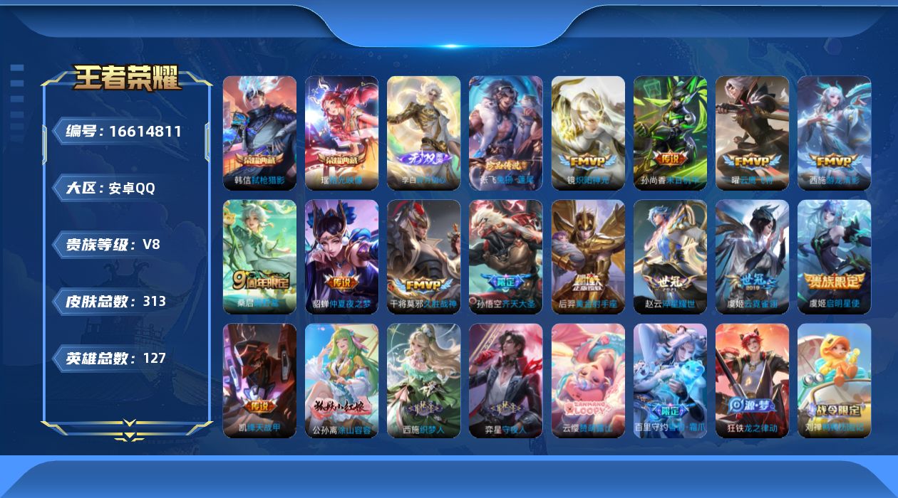 WZQM4139305王者荣耀账号详情图19