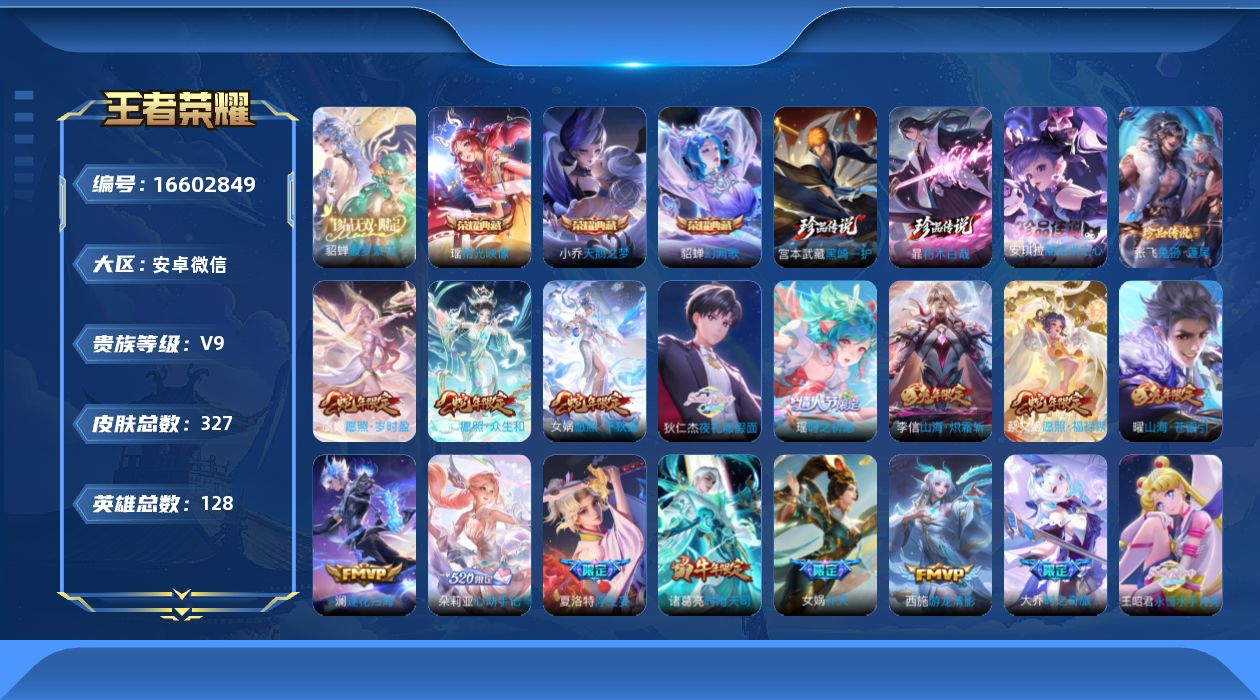 WZQM4138503王者荣耀账号详情图19