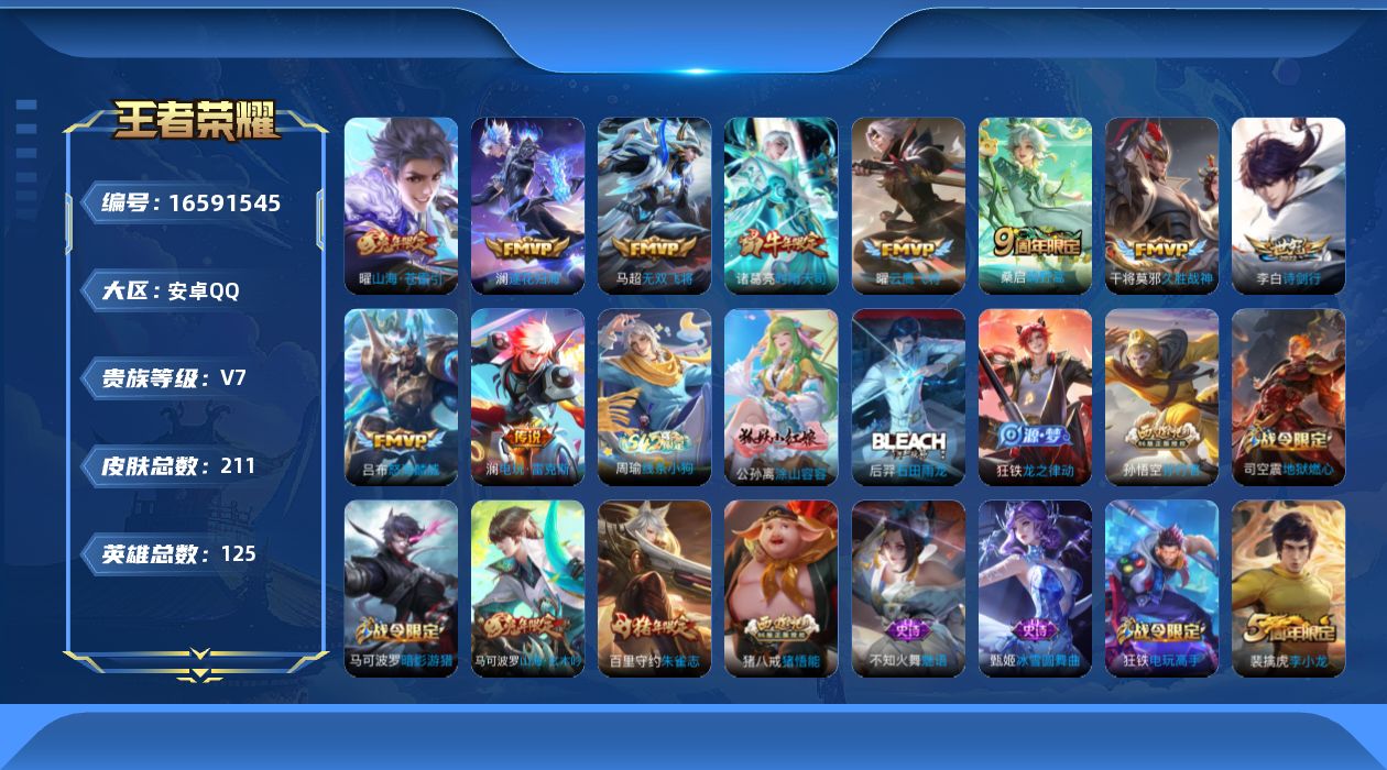 WZQM4137944王者荣耀账号详情图14