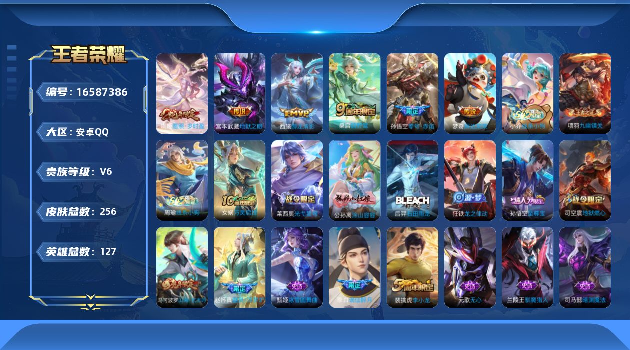 WZQM4137635王者荣耀账号详情图15