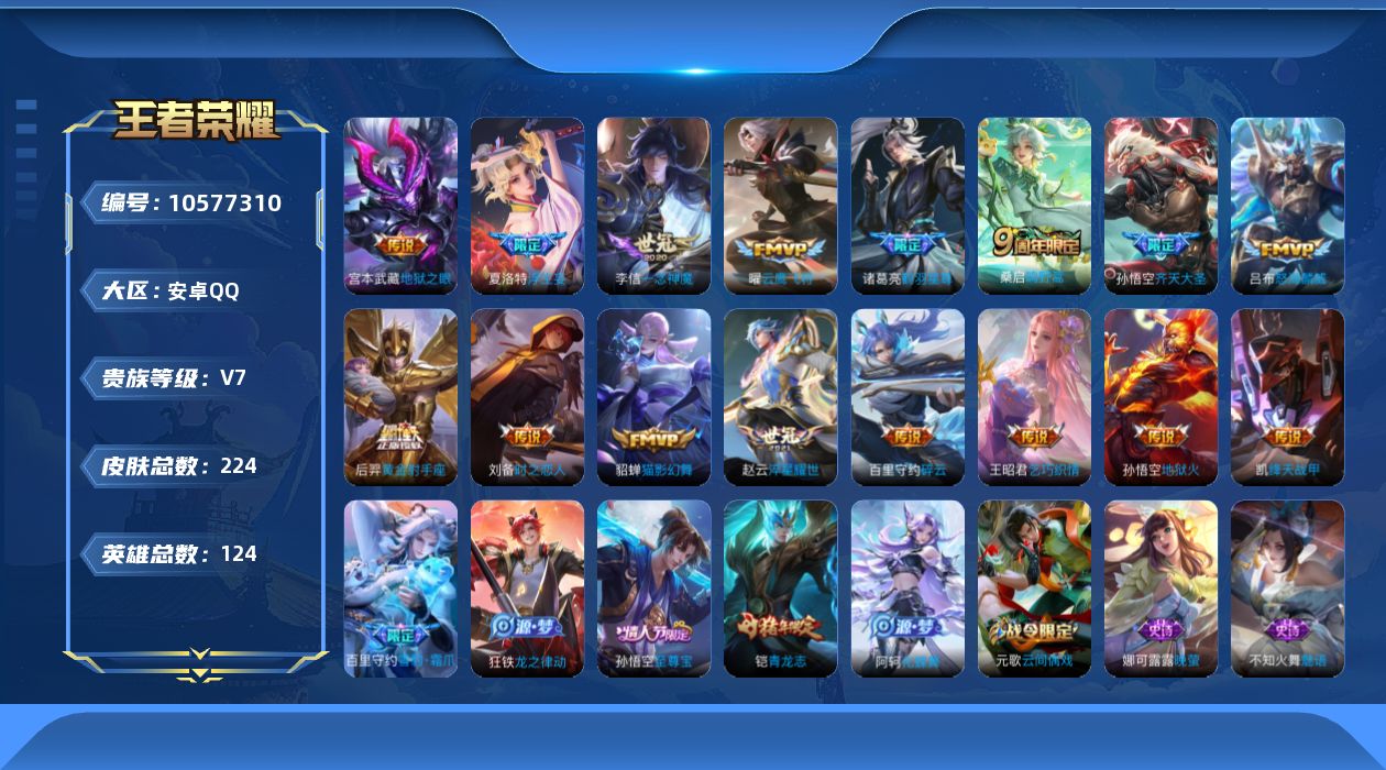 WZCMW4135879王者荣耀账号详情图22