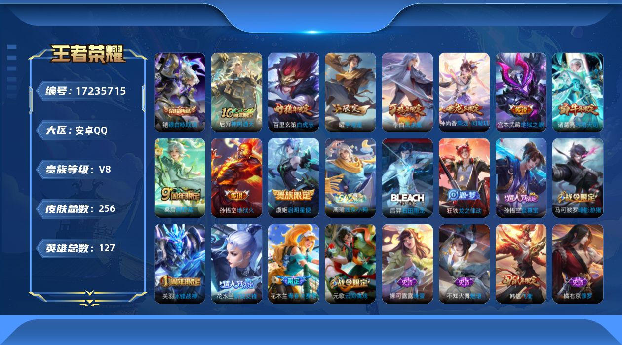 WZQM4195906王者荣耀账号详情图15