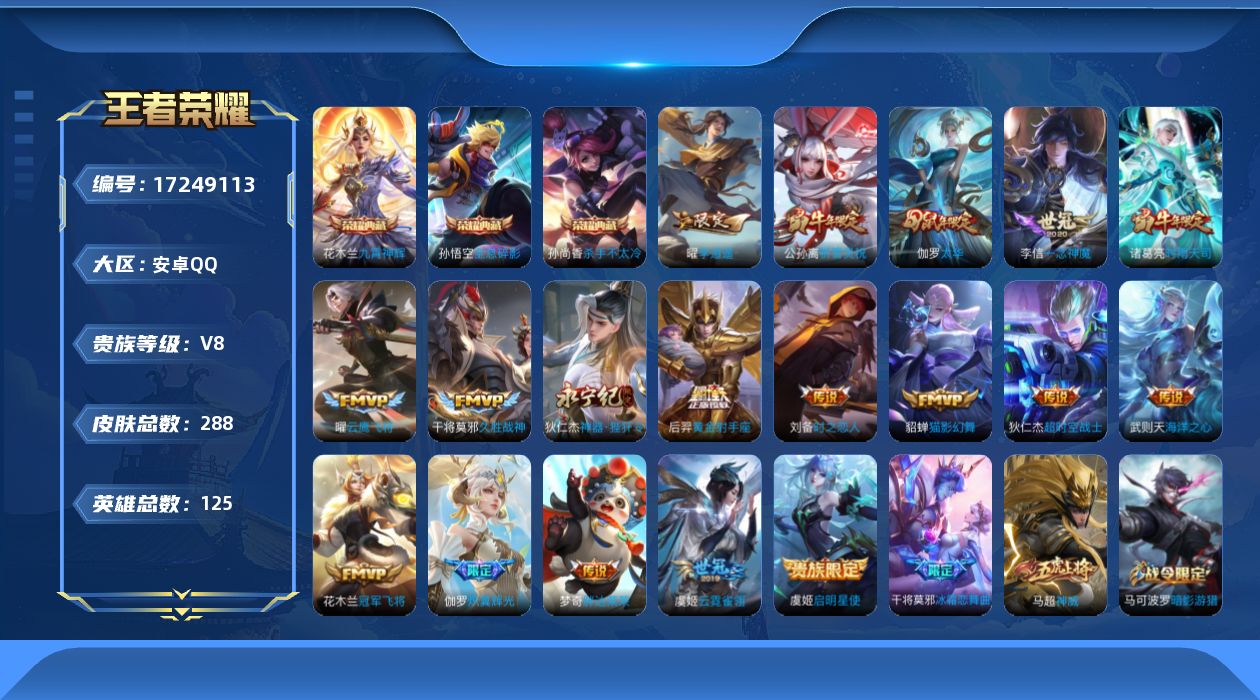 WZQM4196479王者荣耀账号详情图17