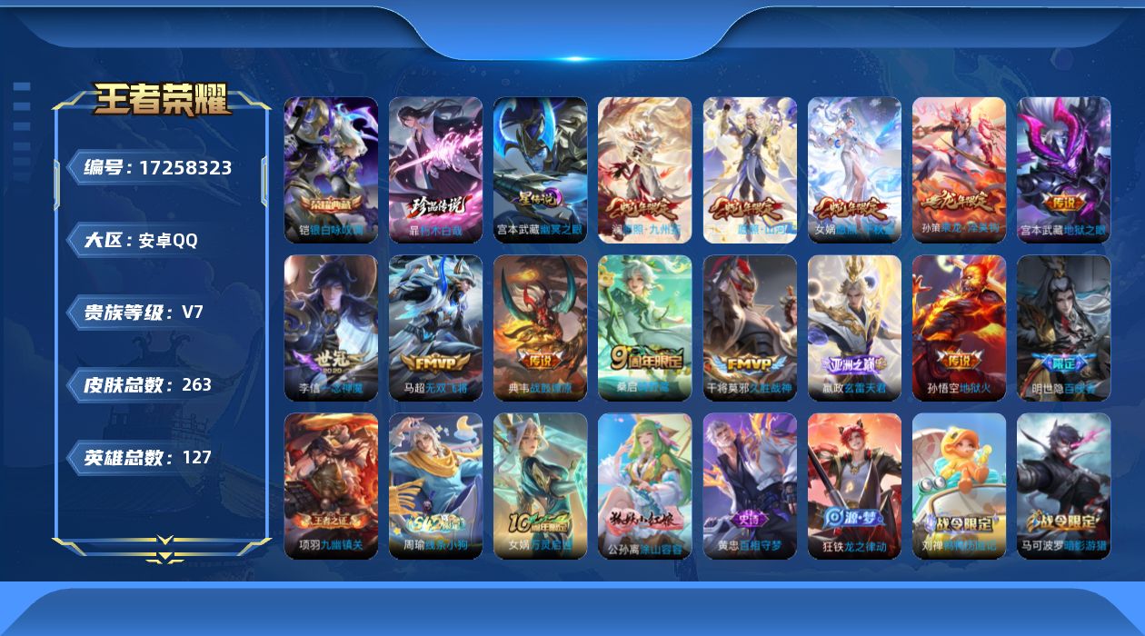 WZQM4196959王者荣耀账号详情图25 WZQM4196959王者荣耀账号详情图25