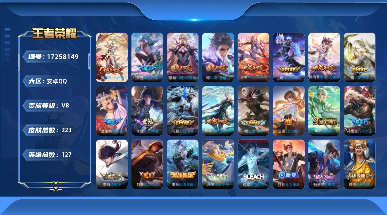 WZQM4196952王者荣耀账号详情图20