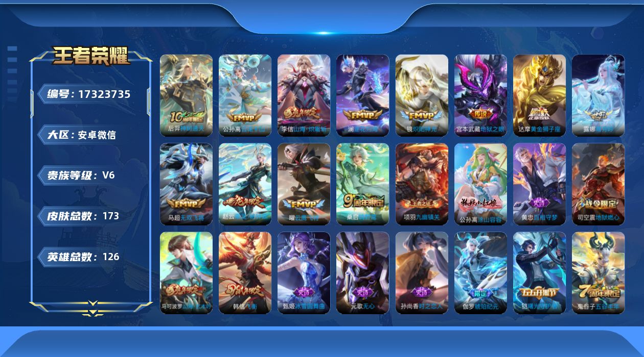 WZQM4201346王者荣耀账号详情图14