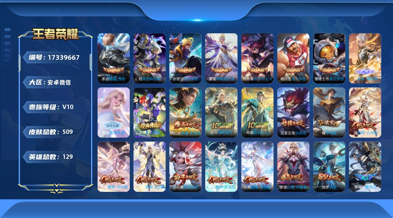 WZQM4202848王者荣耀账号详情图33