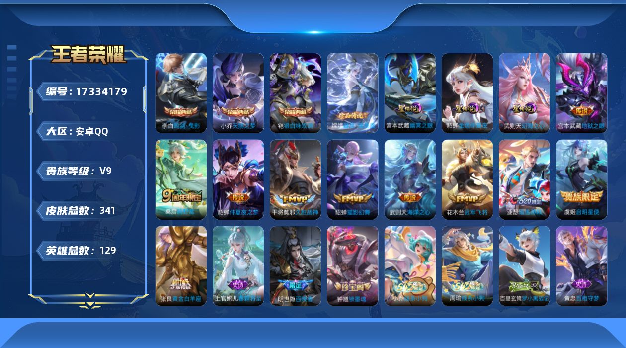 WZQM4204650王者荣耀账号详情图16